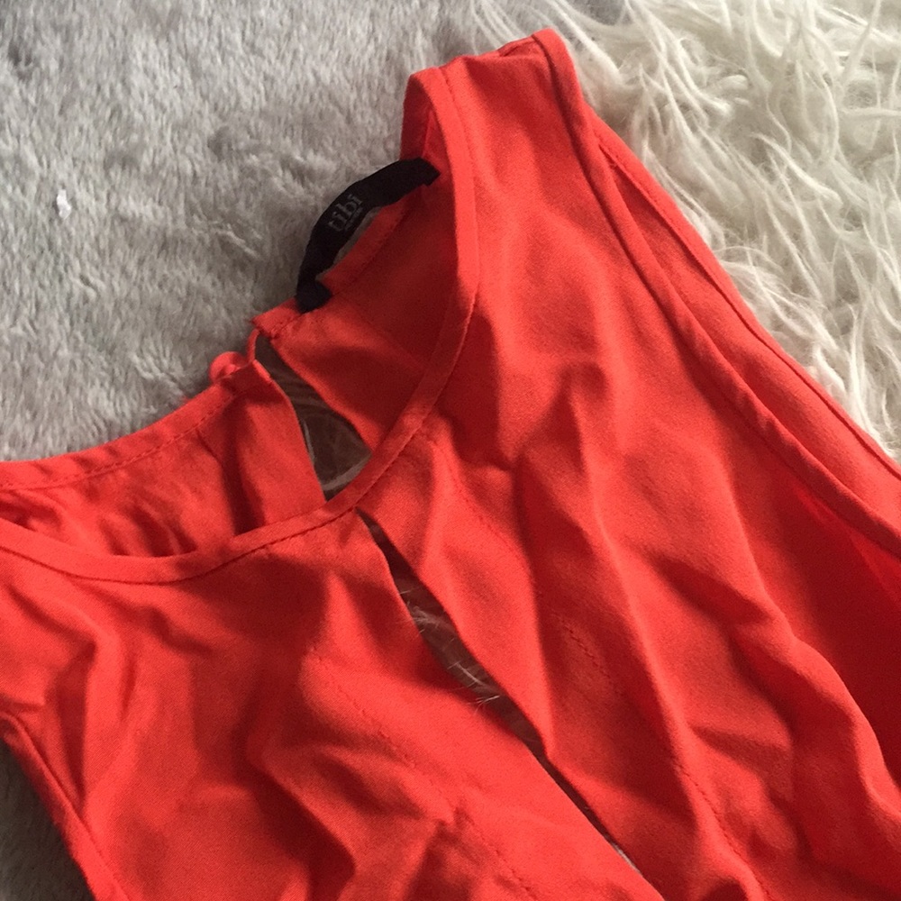 Tibi Silk Colorblocked Pleated Jumpsuit - Picture 4 of 4